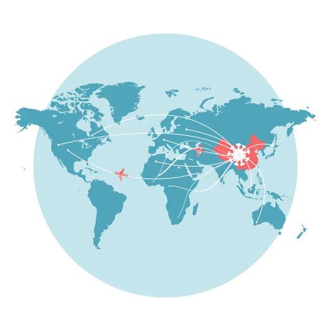 Map of RAVORI export routes from China